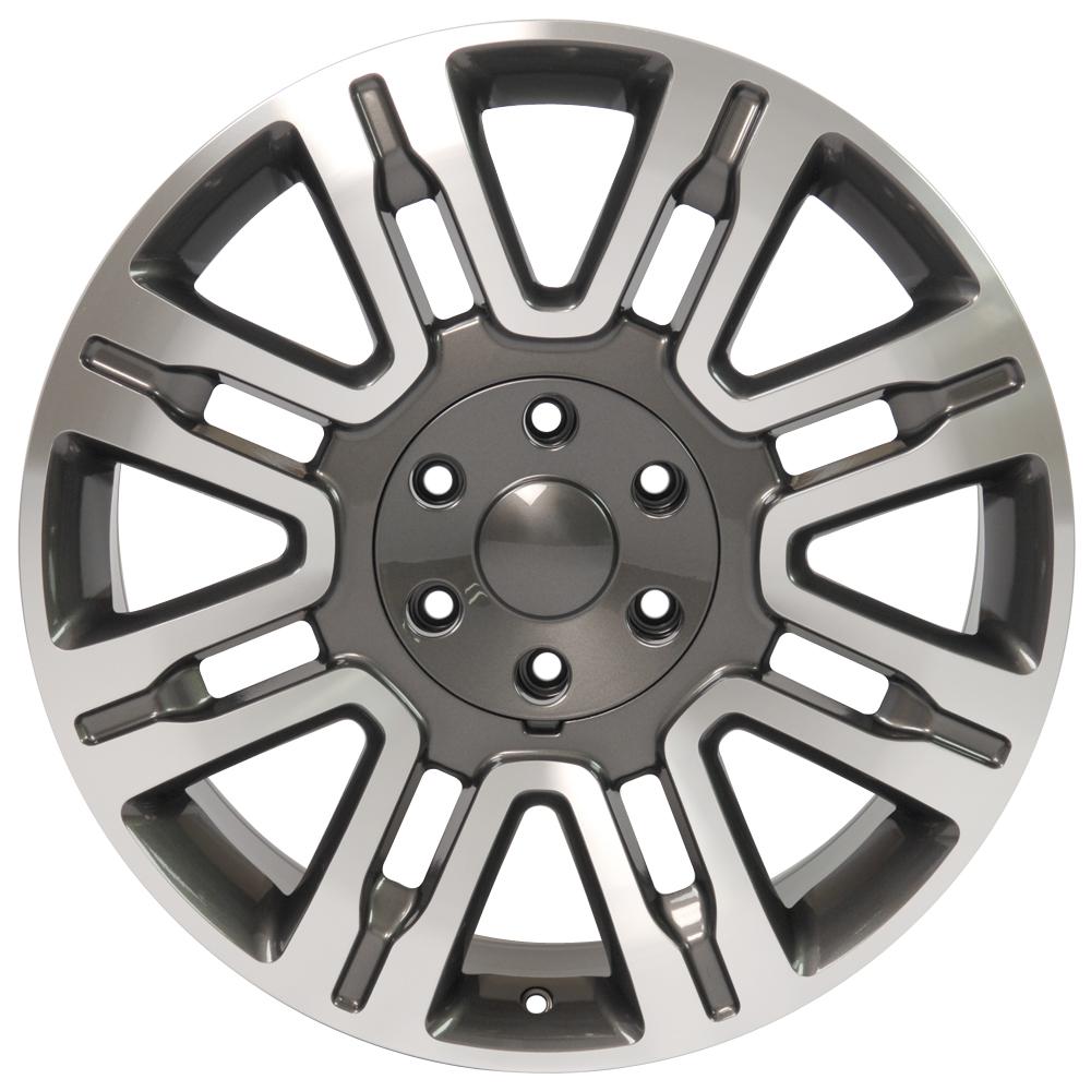 OE Wheels Replica FR98 Gunmetal Machined 20x8.5 +44 6x135mm 87.0mm - Wheelwiz