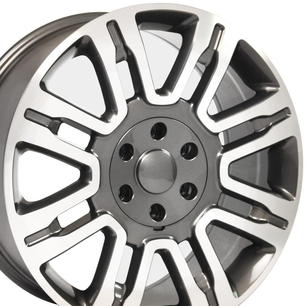 OE Wheels Replica FR98 Gunmetal Machined 20x8.5 +44 6x135mm 87.0mm - Wheelwiz