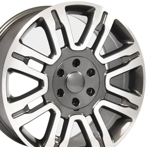 OE Wheels Replica FR98 Gunmetal Machined 20x8.5 +44 6x135mm 87.0mm