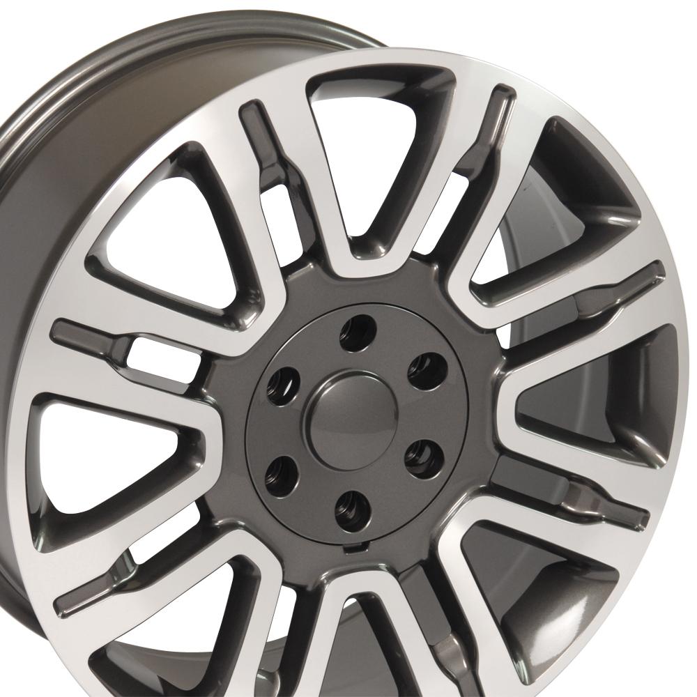 OE Wheels Replica FR98 Gunmetal Machined 20x8.5 +44 6x135mm 87.0mm - Wheelwiz