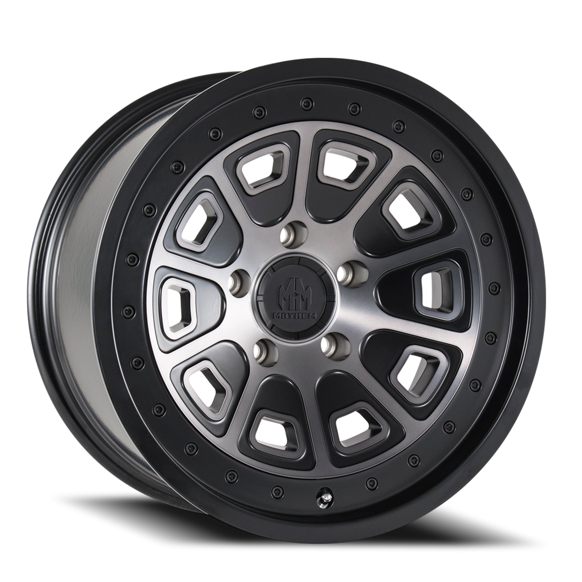 Mayhem FLAT IRON Matte black machined 20x9 0 6x135mm 87.1mm - Wheelwiz