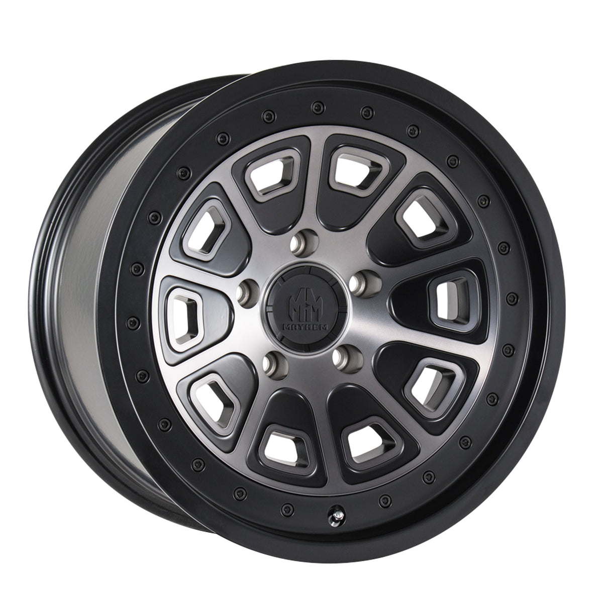 Mayhem FLAT IRON Matte black machined 20x9 0 6x135mm 87.1mm - Wheelwiz