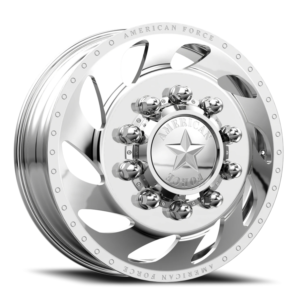 American Force F08 Flow DRW Polished 22.5x8.25 +169 8x165.1mm 117mm - Wheelwiz