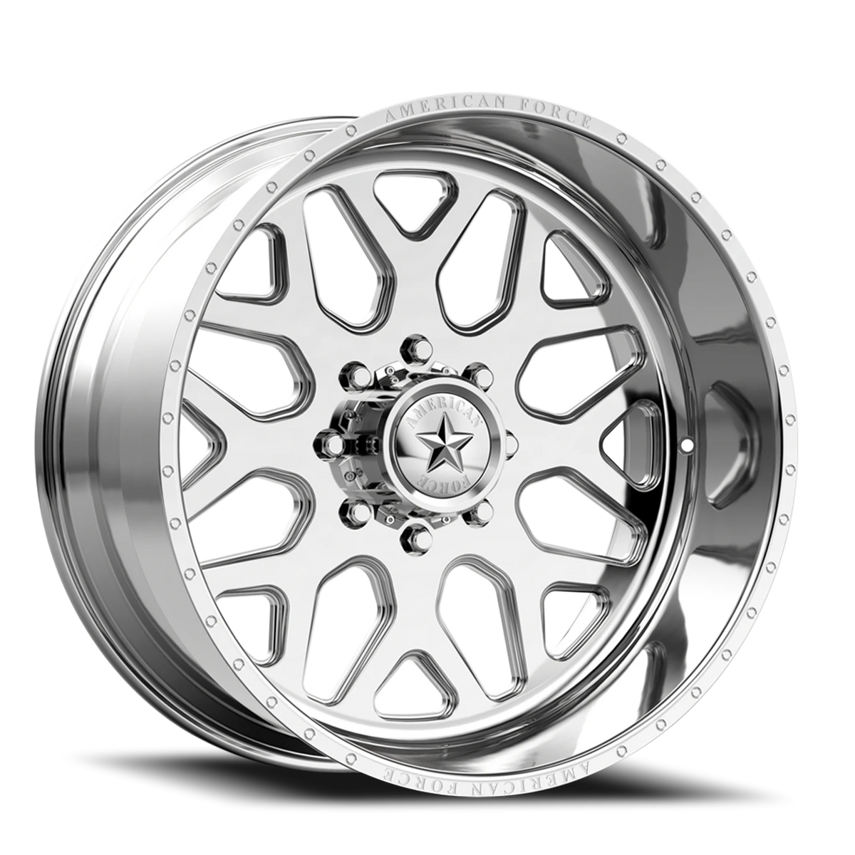 American Force F30 Flux SS Polished 20x9 0 5x139.7mm 77.8mm - Wheelwiz