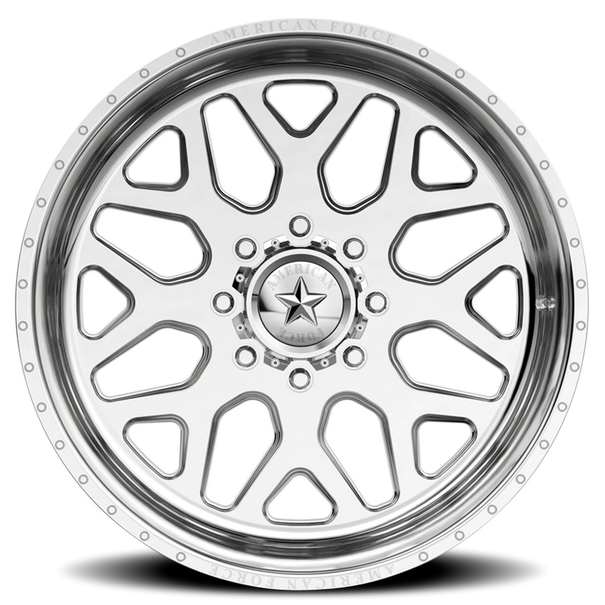 American Force F30 Flux SS Polished 26x12 -40 6x139.7mm 77.8mm - Wheelwiz