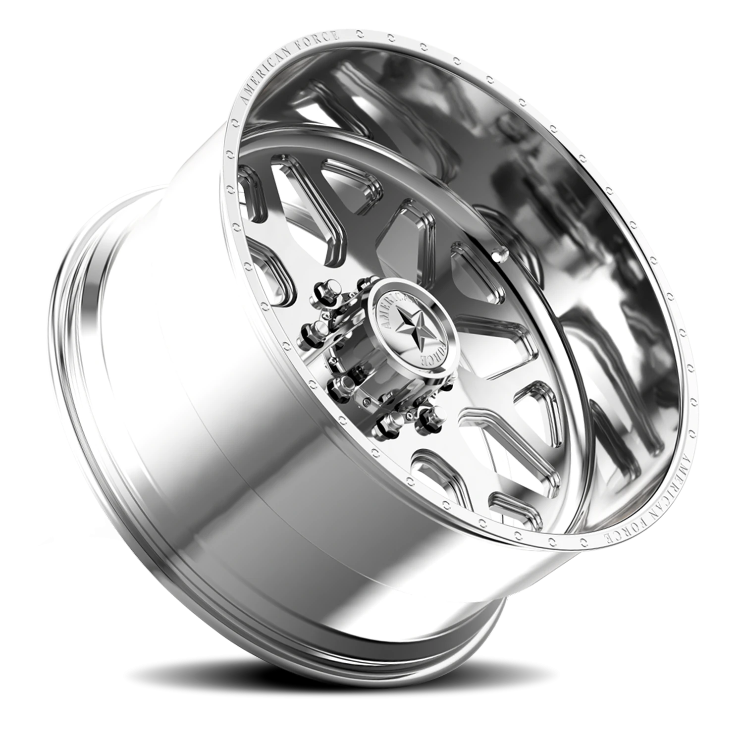 American Force F30 Flux SS Polished 22x16 -101 8x165.1mm 117mm - Wheelwiz