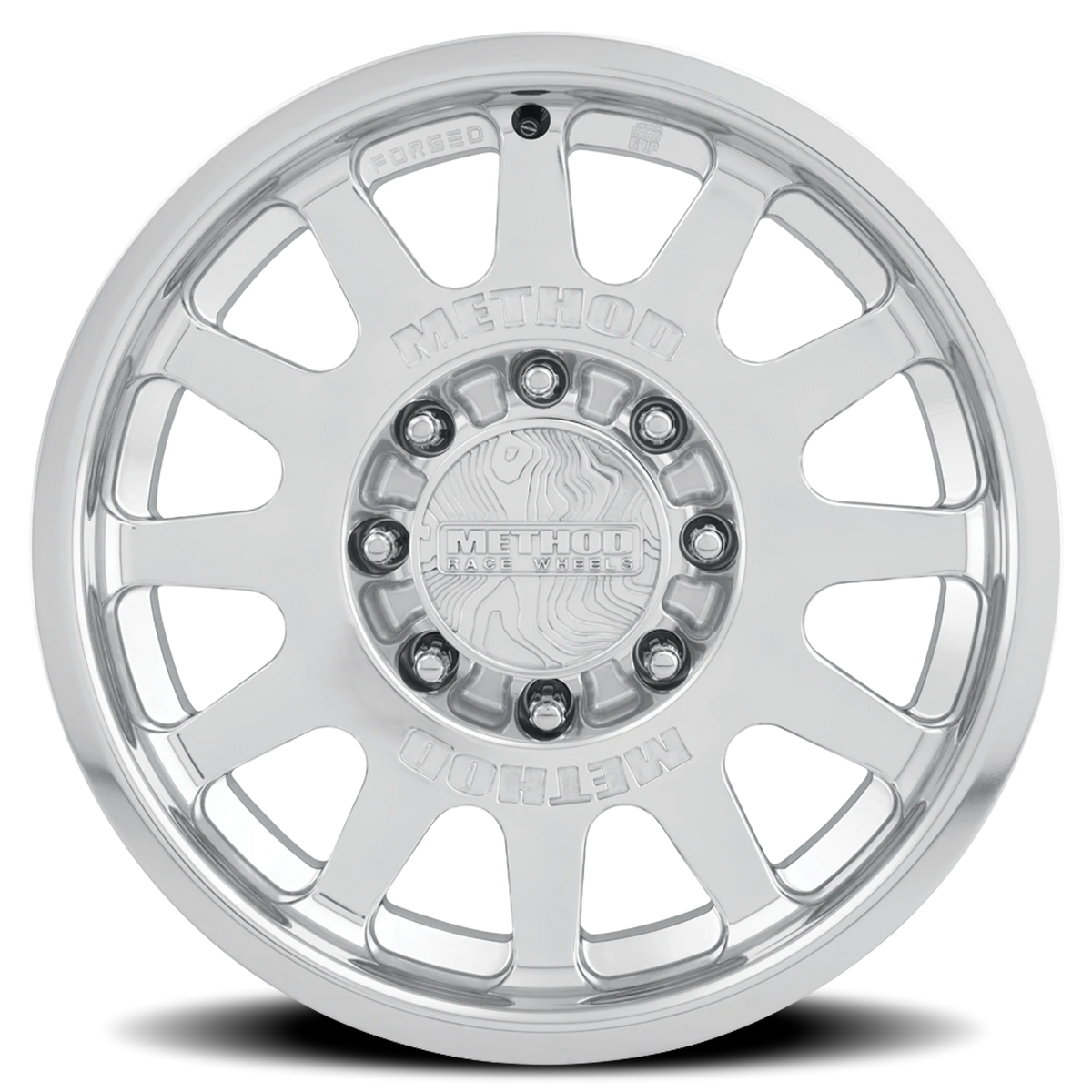 Method Race Wheels Forged MR203 Polished W/ Clear Coat 18x9 +12 8x180mm 130.8mm
