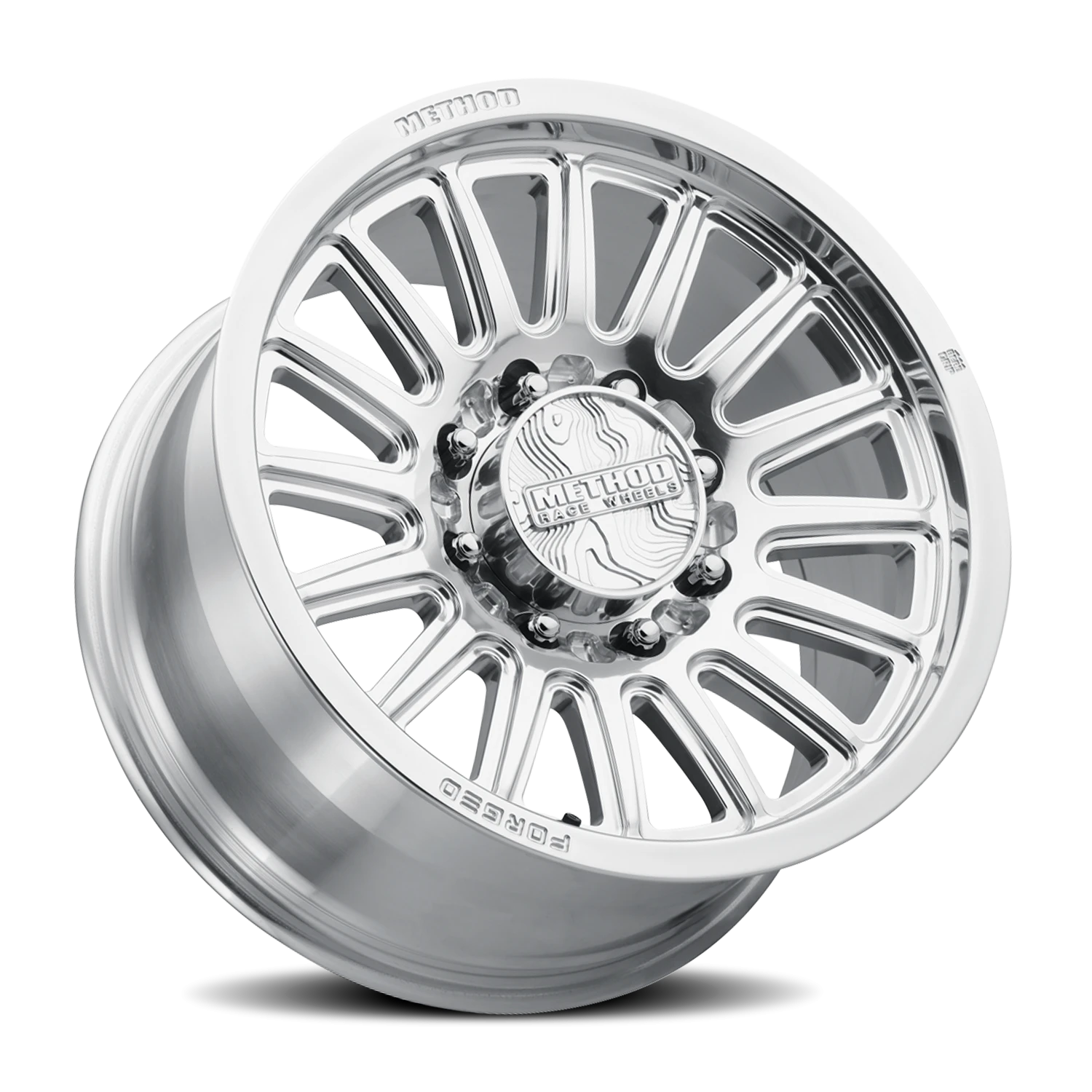 Method Race Wheels Forged MR204 Polished W/ Clear Coat 18x9 +12 8x170mm 130.8mm