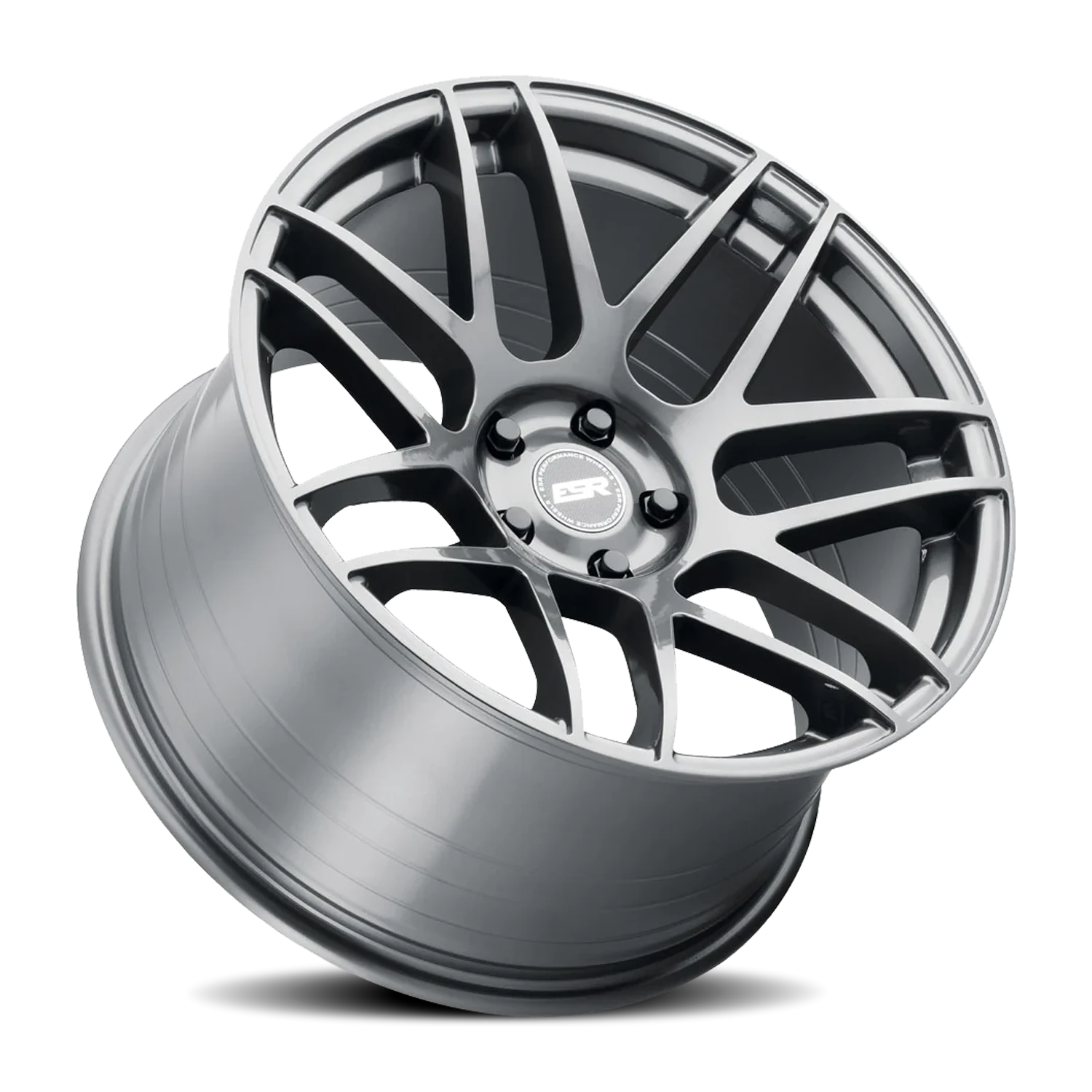 ESR Wheels Forgetech Series RF1 Gloss Graphite 18x9.5 +22 5x114.3mm 73.1mm - Wheelwiz