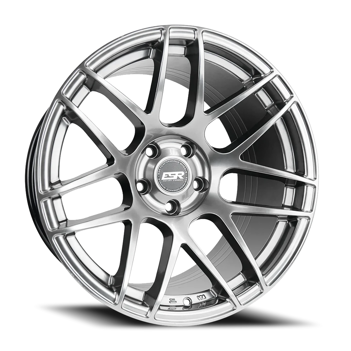ESR Wheels Forgetech Series RF1 Hyper Black 18x8.5 +30 5x105mm 73.1mm - Wheelwiz