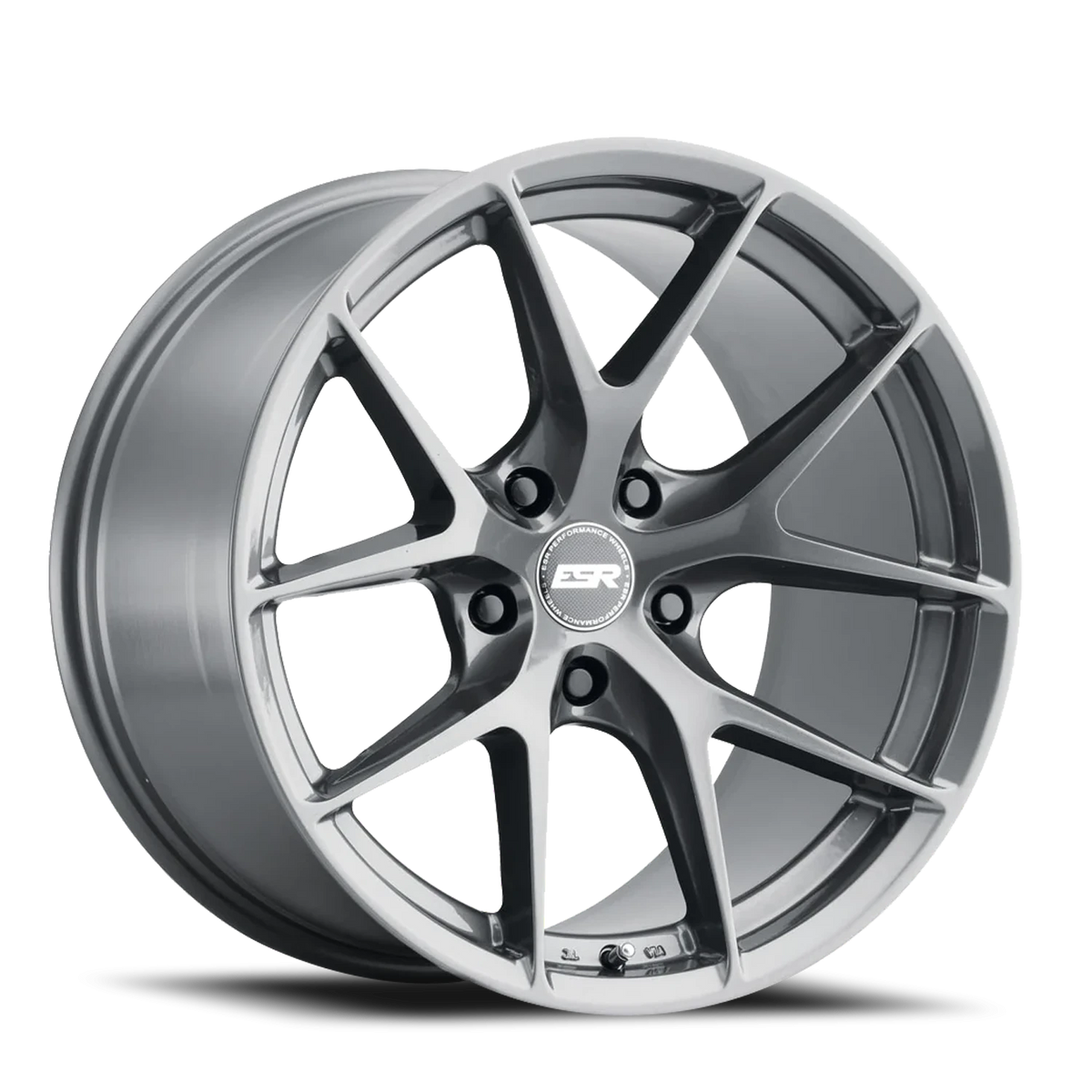 ESR Wheels RF2 Gloss Graphite 19x8.5 +30 5x114.3mm 72.6mm - Wheelwiz