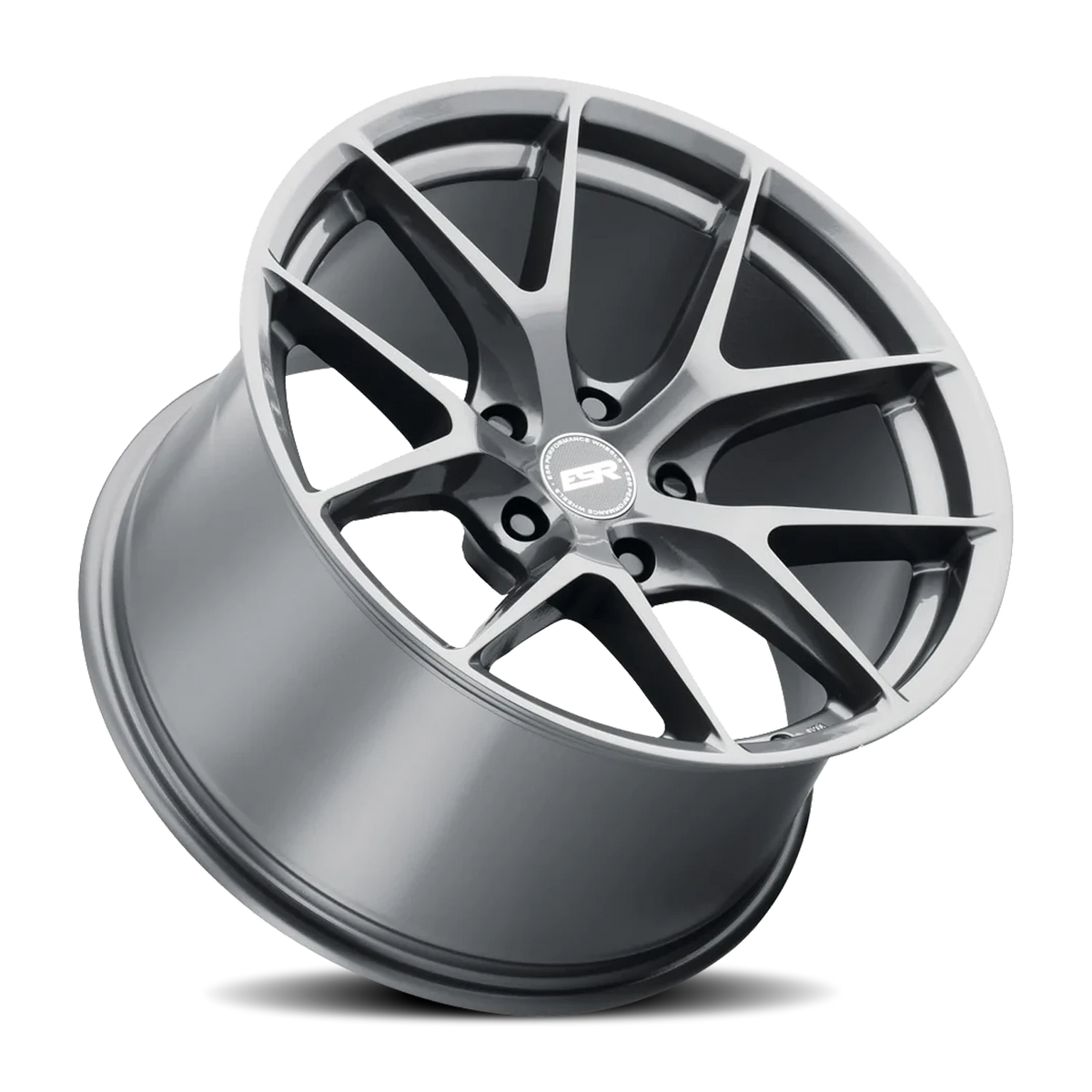 ESR Wheels RF2 Gloss Graphite 19x8.5 +30 5x114.3mm 72.6mm - Wheelwiz