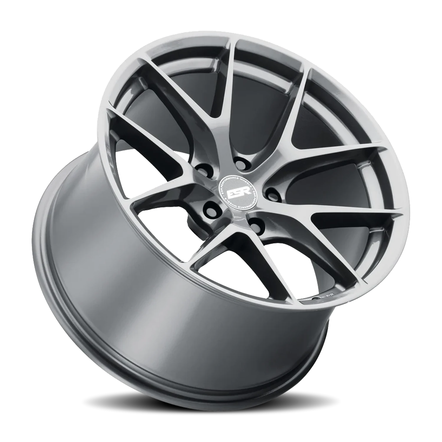ESR Wheels RF2 Gloss Graphite 19x8.5 +30 5x114.3mm 72.6mm - Wheelwiz