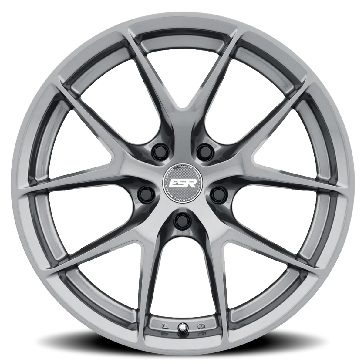 ESR Wheels RF2 Gloss Graphite 18x9.5 +35 5x114.3mm 72.6mm - Wheelwiz