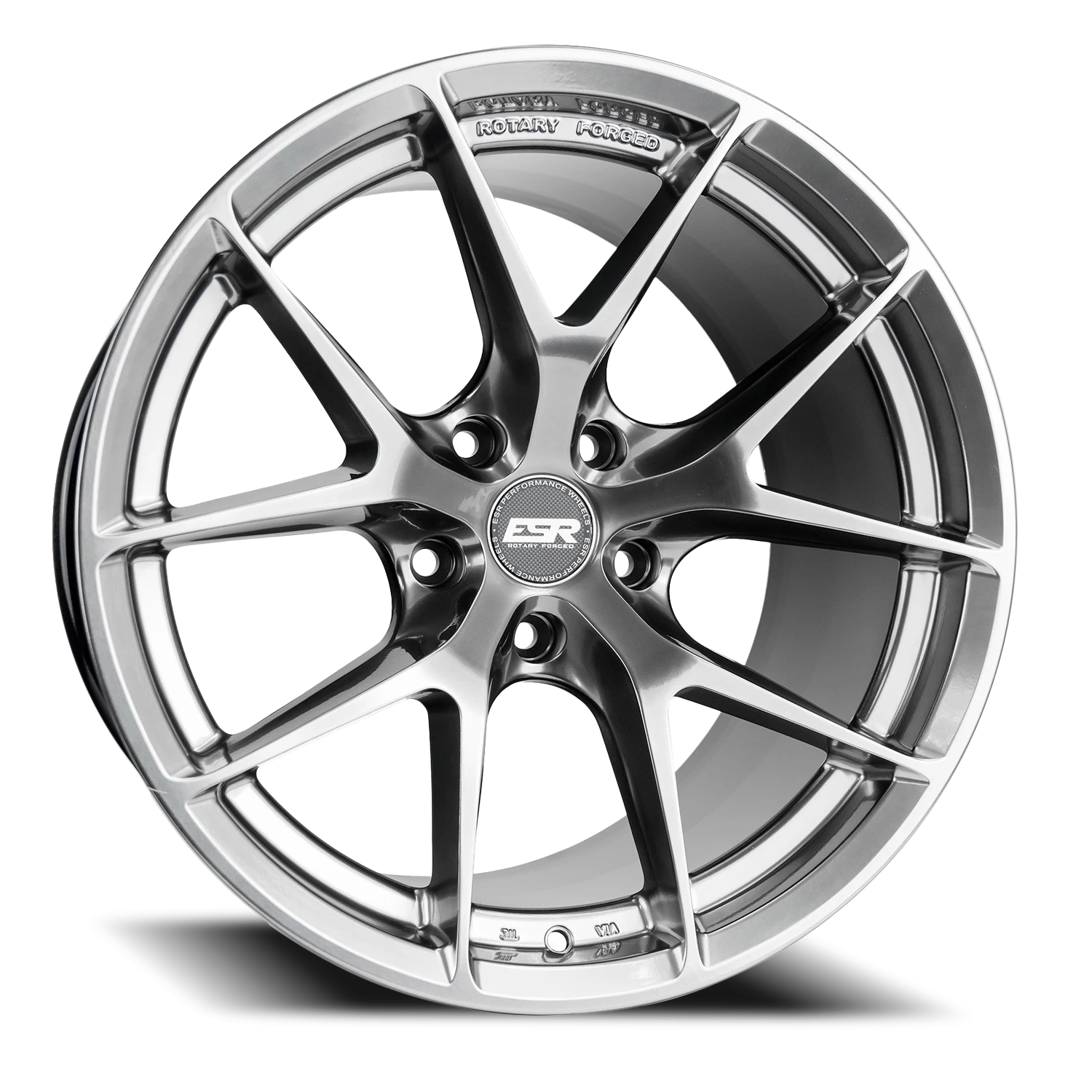 ESR Wheels Forgetech Series RF2 Hyper Black 18x9 +30 5x120mm 72.65mm - Wheelwiz