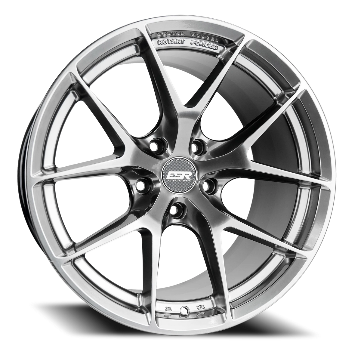 ESR Wheels RF2 Hyper Black 19x9.5 +22 5x114.3mm 72.6mm - Wheelwiz