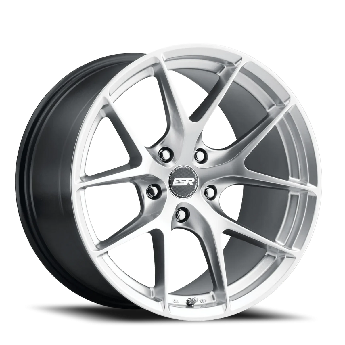 ESR Wheels RF2 Hyper Silver 19x10.5 +22 5x114.3mm 72.6mm - Wheelwiz