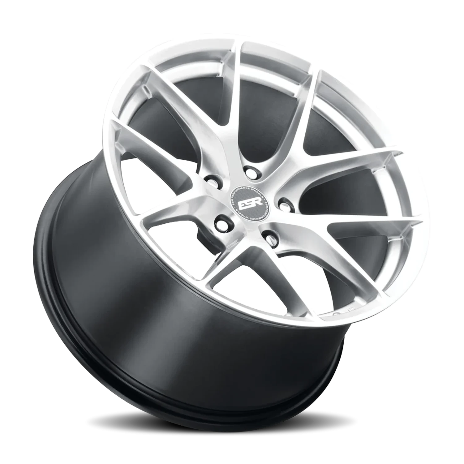 ESR Wheels RF2 Hyper Silver 19x8.5 +30 5x114.3mm 72.6mm - Wheelwiz
