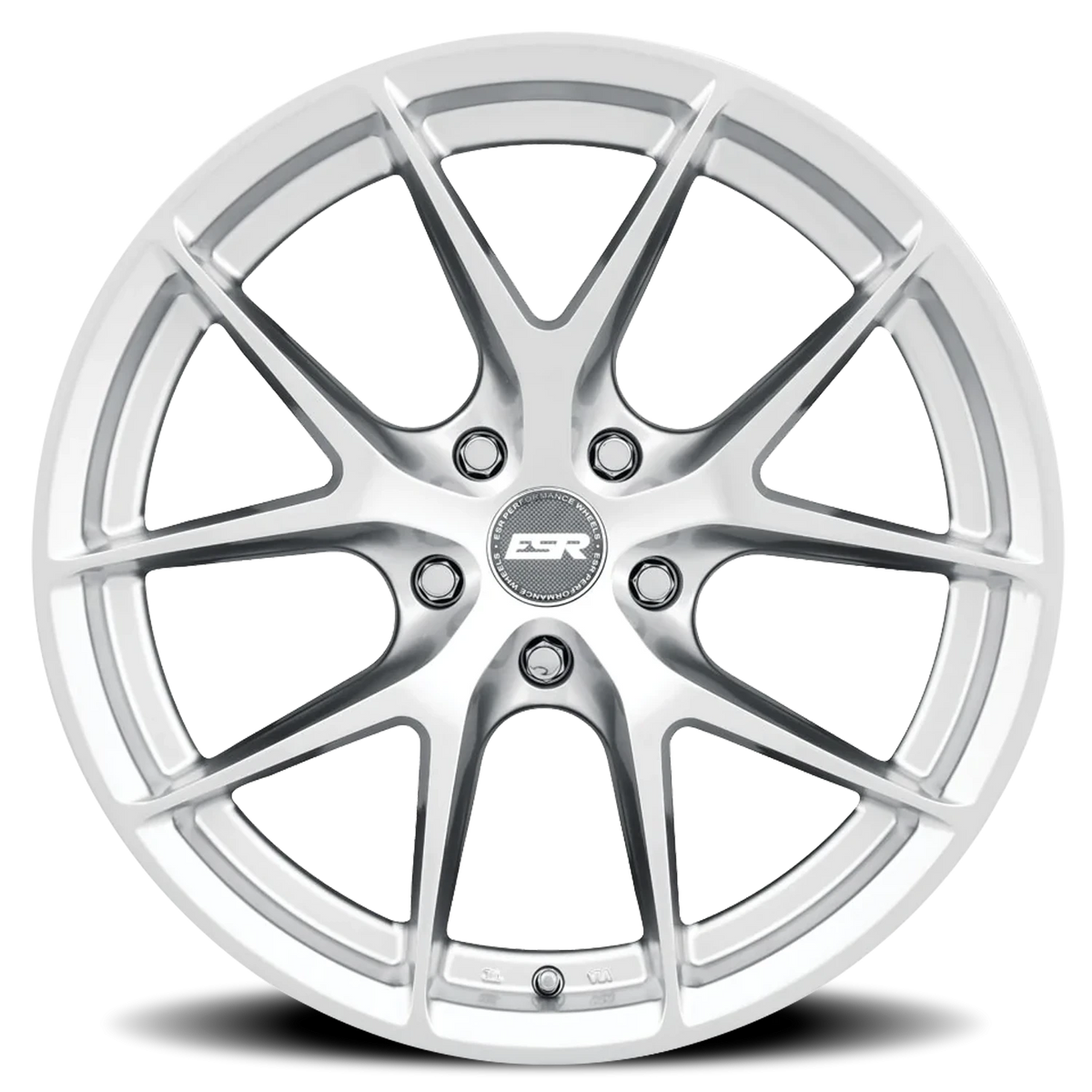 ESR Wheels Forgetech Series RF2 Hyper Silver 19x10.5 +30 5x114.3mm 73.1mm - Wheelwiz