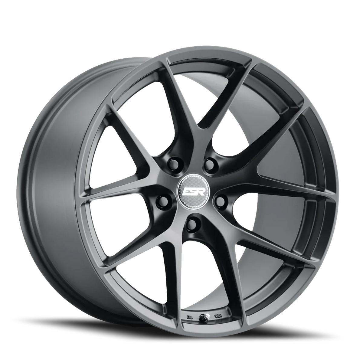ESR Wheels Forgetech Series RF2 Matte Black 18x10 +25 5x114.3mm 73.1mm - Wheelwiz