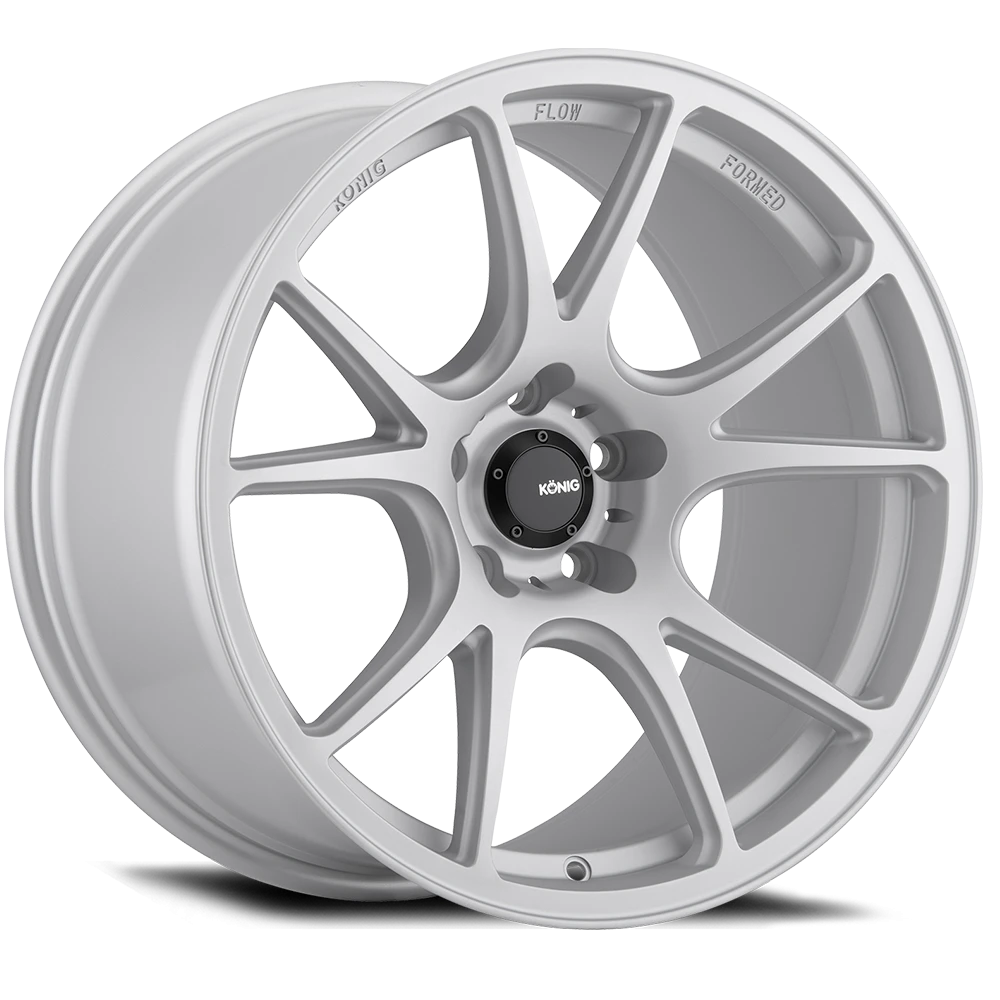 Konig Freeform Matte Silver 15x9.5 +29 4x100mm 73.1mm - Wheelwiz