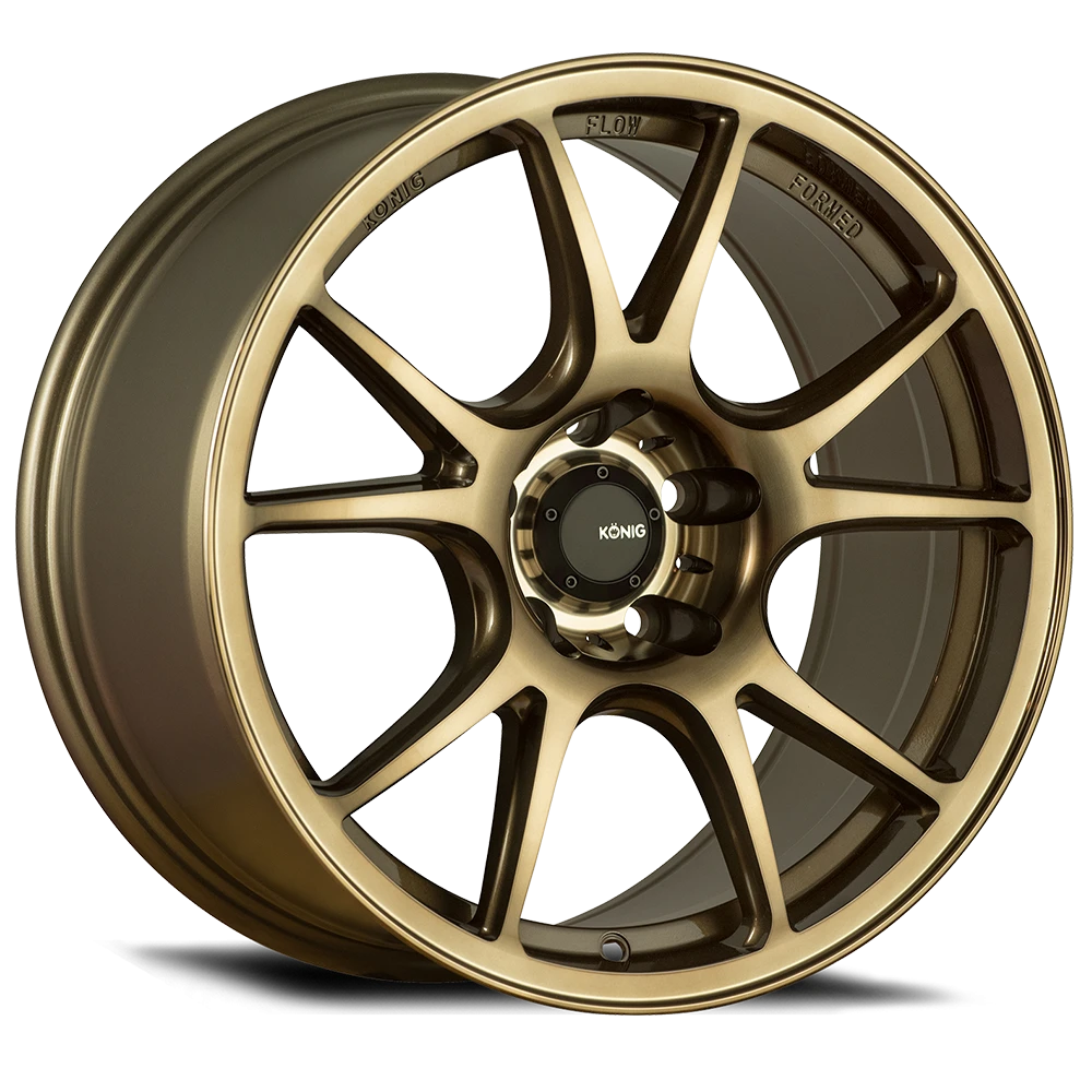 Konig Freeform Radium Bronze 15x7.5 +35 4x100mm 73.1mm - Wheelwiz