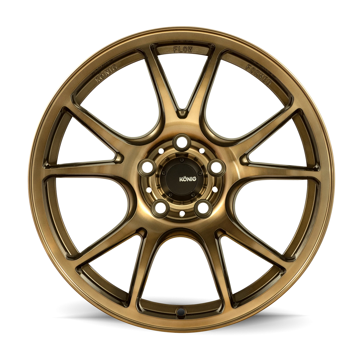 Konig Freeform Radium Bronze 15x7.5 +35 4x100mm 73.1mm - Wheelwiz