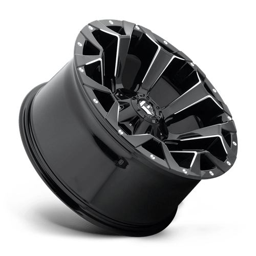 Fuel Offroad D576 ASSAULT Gloss Black Milled 20x9 +1 6x135|6x139.7mm 106.1mm
