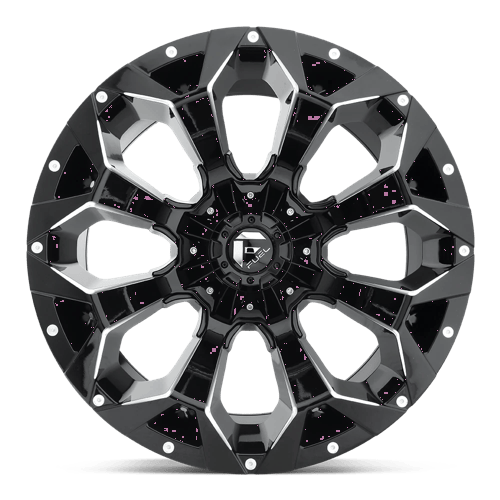Fuel Offroad D576 ASSAULT Gloss Black Milled 22x10 -18 6x135|6x139.7mm 106.1mm