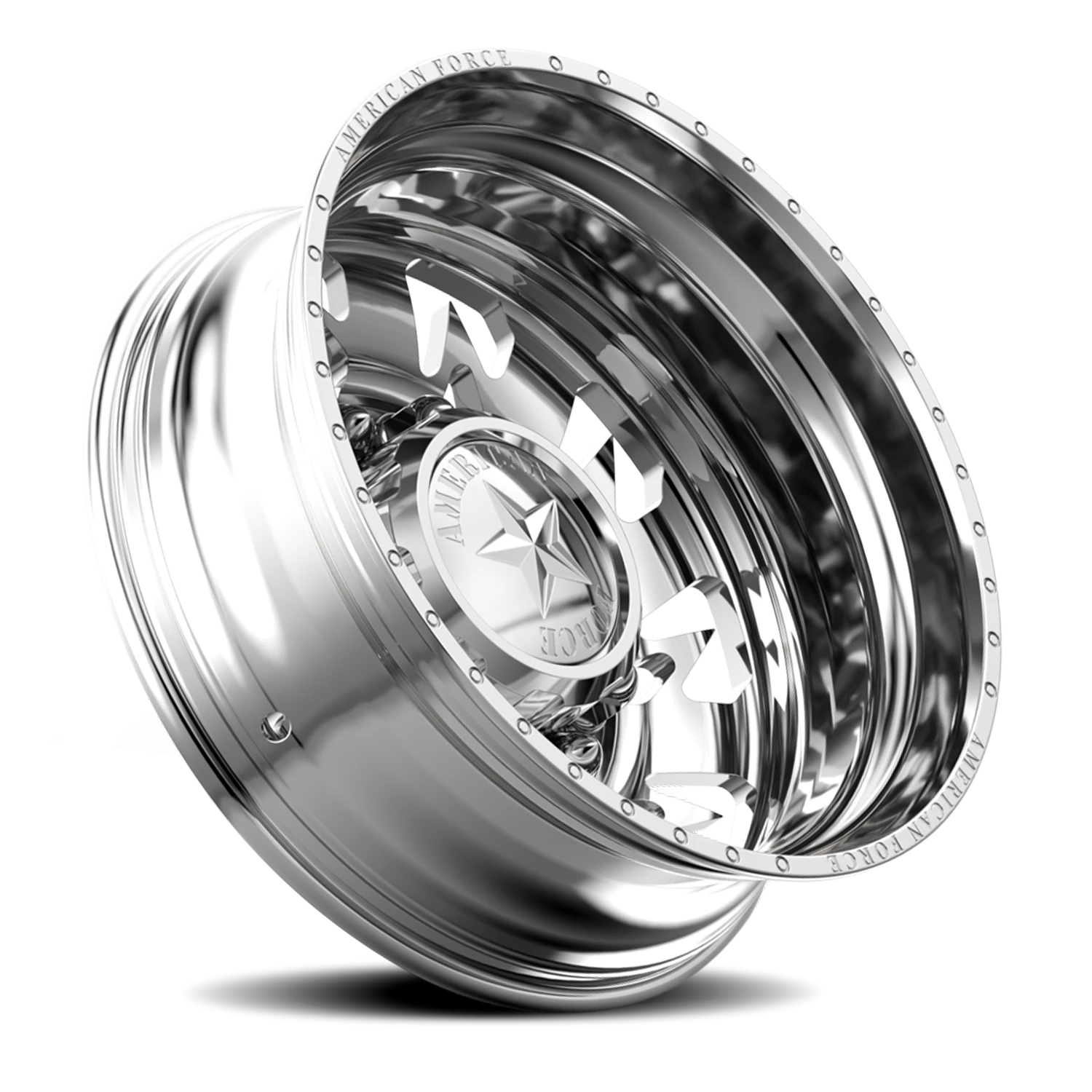 American Force G14 Sideways DRW Polished 24x8.25 -145 8x165.1mm 122mm - Wheelwiz