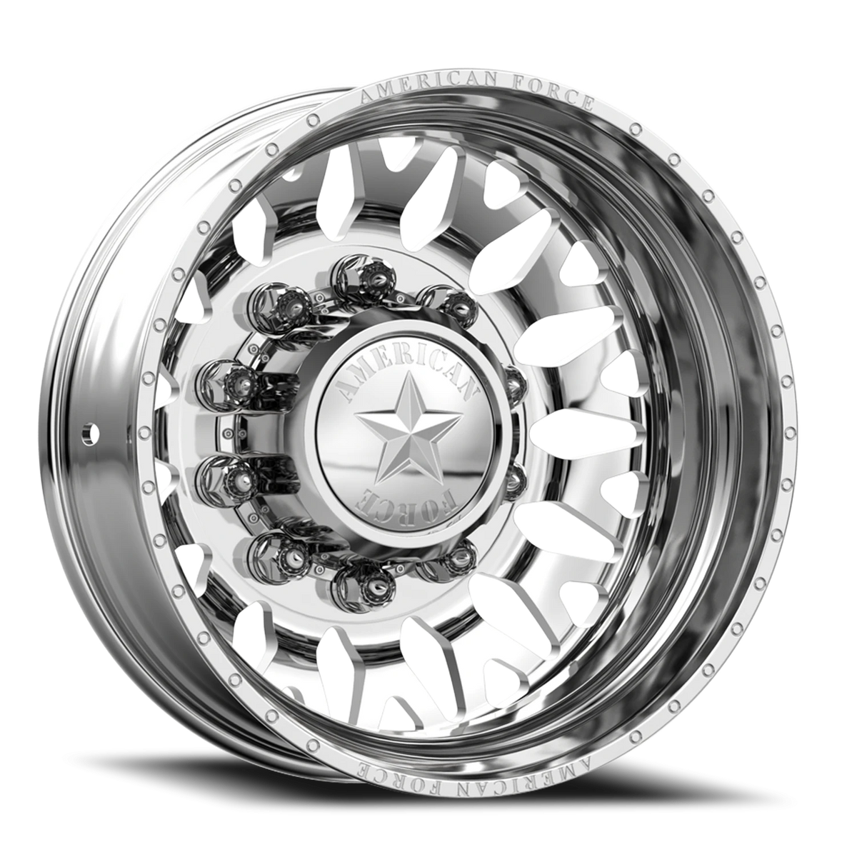 American Force G17 EVO DRW Polished 22.5x8.25 -145 8x170mm 125mm - Wheelwiz