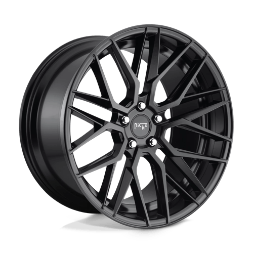 Niche M190 GAMMA Matte Black 20x10.5 +35 5x120mm 74.1mm - Wheelwiz