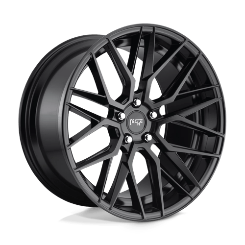 Niche M190 GAMMA Matte Black 19x9.5 +48 5x112mm 66.6mm - WheelWiz