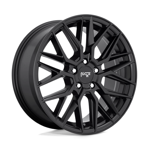 Niche M190 GAMMA Matte Black 18x8 +42 5x112mm 66.6mm - Wheelwiz
