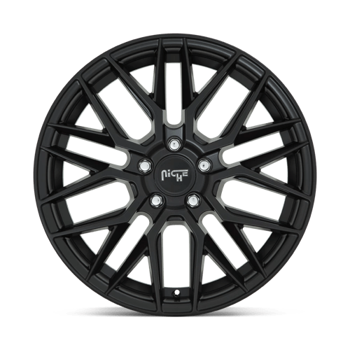 Niche M190 GAMMA Matte Black 18x8 +42 5x112mm 66.6mm - Wheelwiz