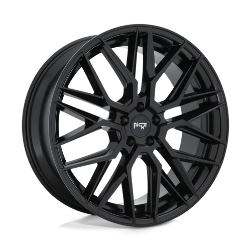 Niche M224 GAMMA Gloss Black 20x10.5 +40 5x114.3mm 72.6mm - Wheelwiz