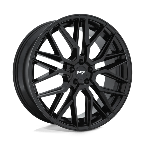 Niche M224 GAMMA Gloss Black 24x10 +18 5x115mm 71.5mm - WheelWiz