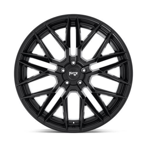 Niche M224 GAMMA Gloss Black 19x8.5 +35 5x112mm 66.6mm - WheelWiz