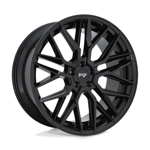 Niche M224 GAMMA Gloss Black 22x10.5 +35 5x130mm 84.1mm - Wheelwiz