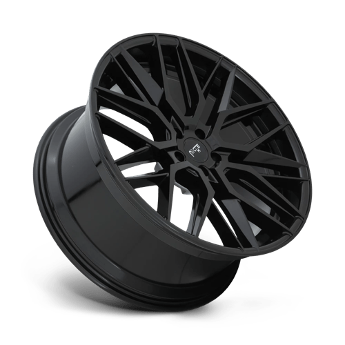 Niche M224 GAMMA Gloss Black 22x10.5 +35 5x130mm 84.1mm - Wheelwiz
