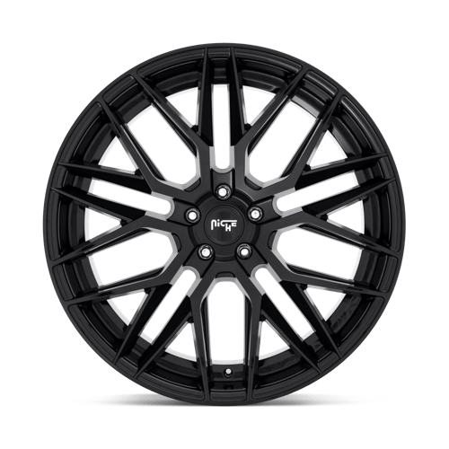 Niche M224 GAMMA Gloss Black 22x10.5 +35 5x130mm 84.1mm - Wheelwiz