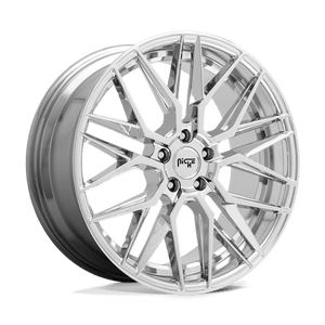 Niche M249 GAMMA Chrome 18x8 +42 5x112mm 66.6mm - WheelWiz