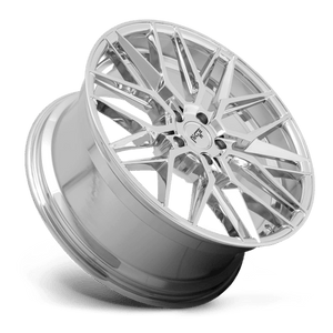 Niche M249 GAMMA Chrome 18x8 +42 5x112mm 66.6mm - WheelWiz