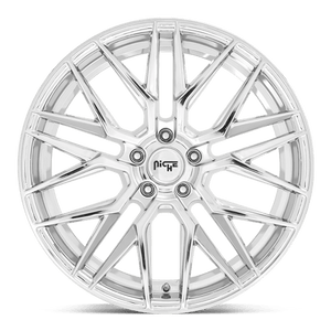 Niche M249 GAMMA Chrome 20x9 +38 5x112mm 66.6mm - Wheelwiz