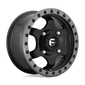 Fuel Offroad D639 GATLING Matte Black Gun Metal Ring 15x7 +55 4x156mm 132mm - WheelWiz