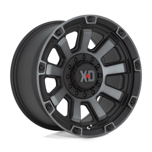 XD Series XD852 GAUNTLET Satin Black W/ Gray Tint 20x9 0 6x135|6x139.7mm 106.1mm - Wheelwiz
