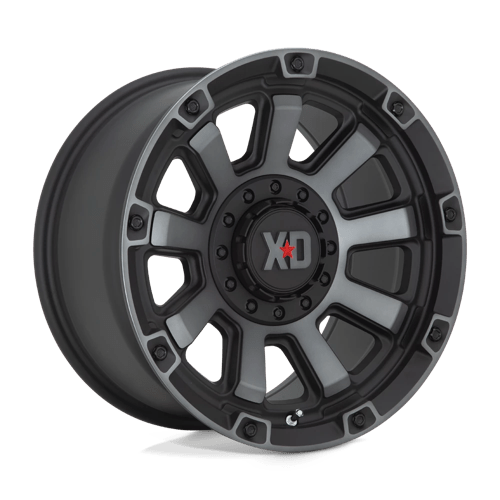 XD Series XD852 GAUNTLET Satin Black W/ Gray Tint 17x9 0 5x120.65mm 78.1mm