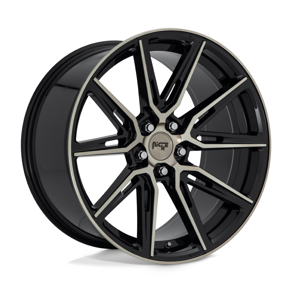Niche M219 GEMELLO Gloss Machined Double Dark Tint 20x9 +38 5x112mm 66.6mm - WheelWiz