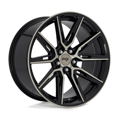 Niche M219 GEMELLO Gloss Mach Double Dark Tint 20x10.5 +40 5x112mm 66.6mm - Wheelwiz