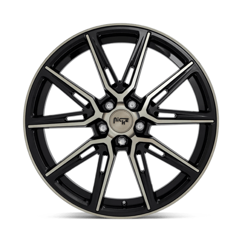 Niche M219 GEMELLO Gloss Mach Double Dark Tint 20x10.5 +20 5x115mm 71.5mm - Wheelwiz